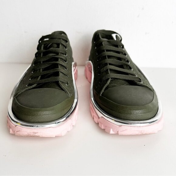 ADIDAS Raf Simons X Detroit Runner Olive Size 8 men’s - Picture 4 of 10